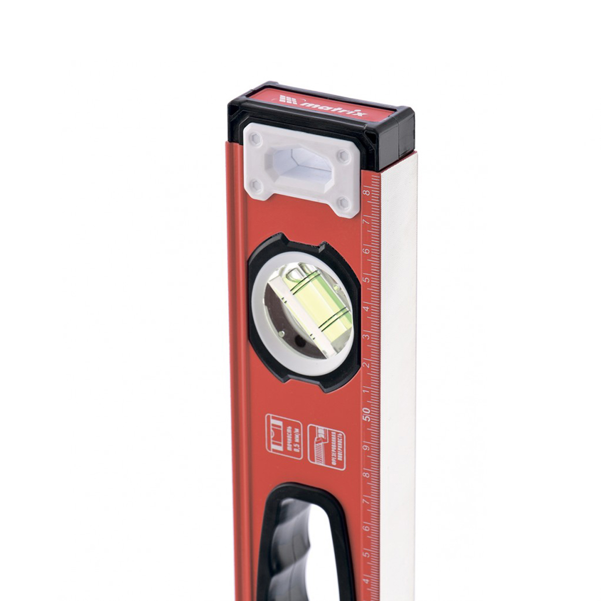 Уровень алюмин. 3 глазка 1000 мм фрезеров., с рукоятками (1/30) "matrix"