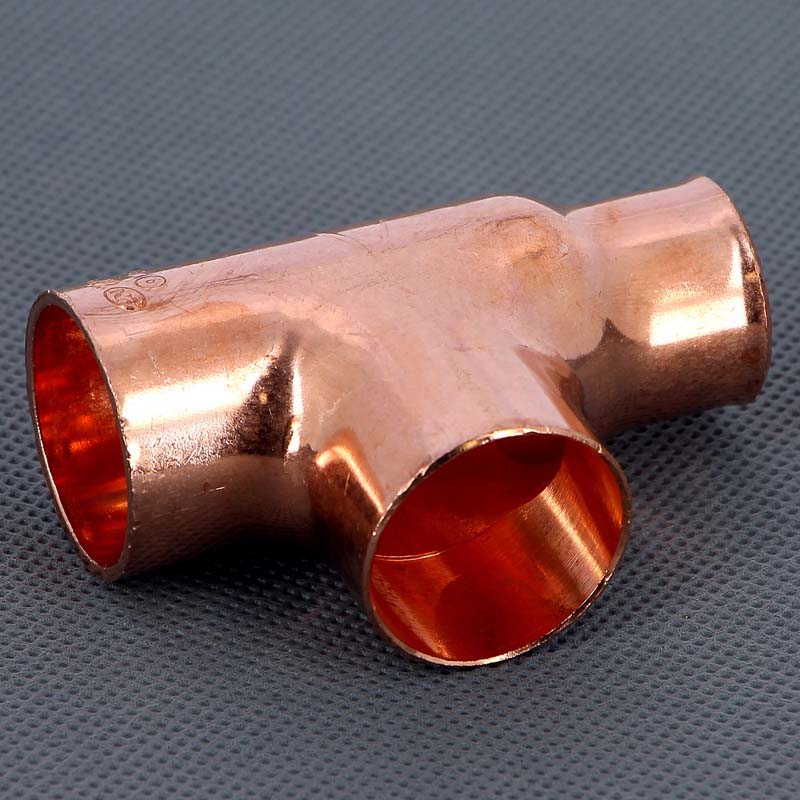 Тройник переходной под пайку 28 х 28 х 22 мм VIEGA медный