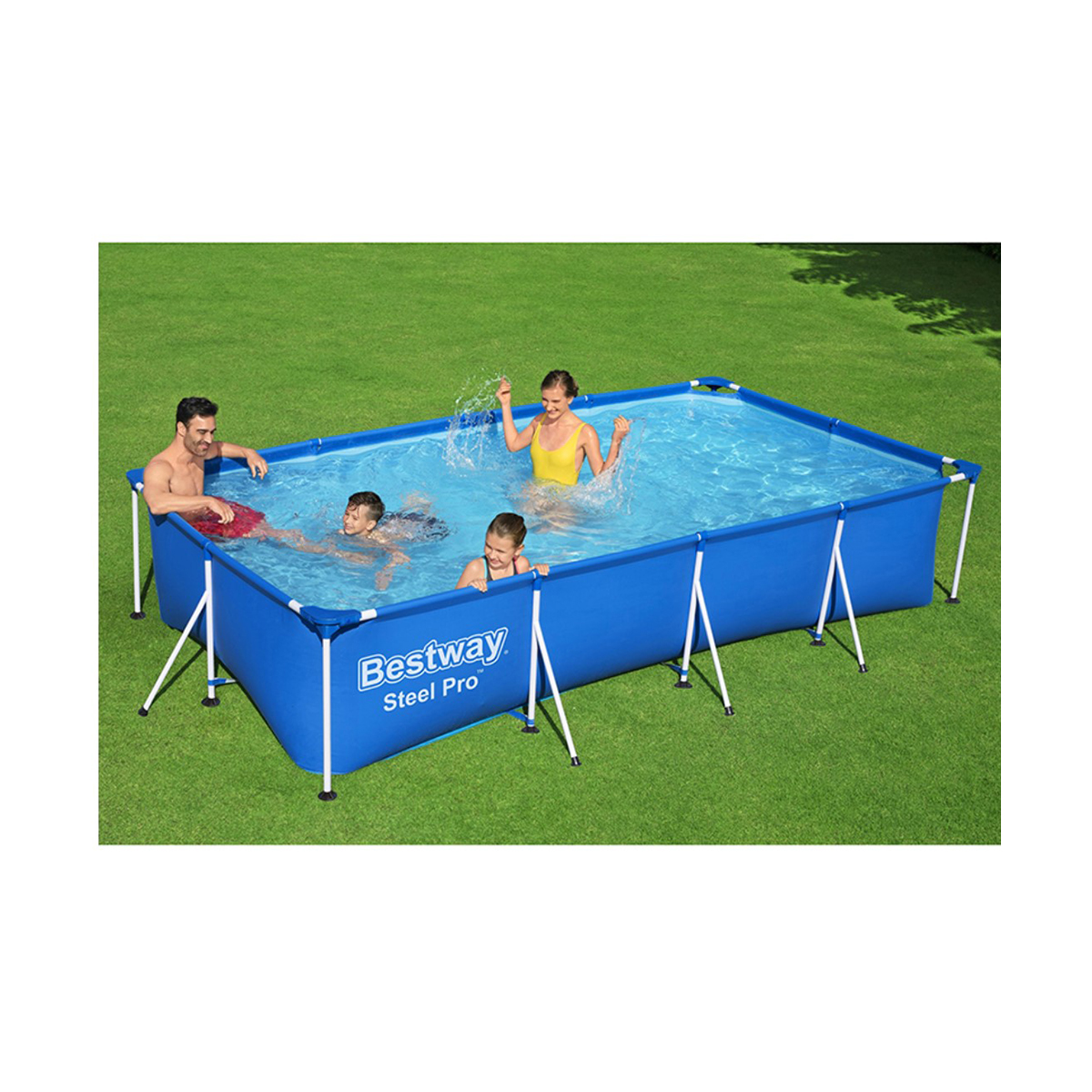 Бассейн каркасный "steel pro" 400 х 211 х 81 см, 5700 л (1) "bestway" 56405