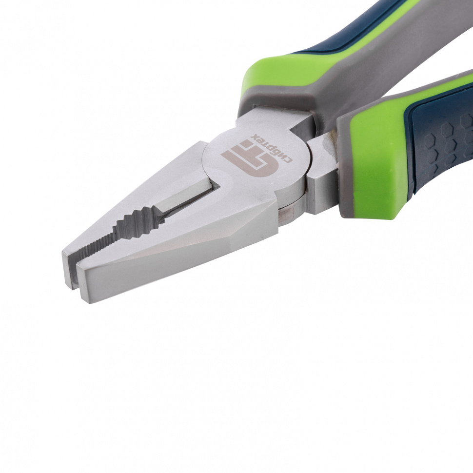 Плоскогубцы комбинированные, 200 мм, трехкомпонентные рукоятки Сибртех (17079)