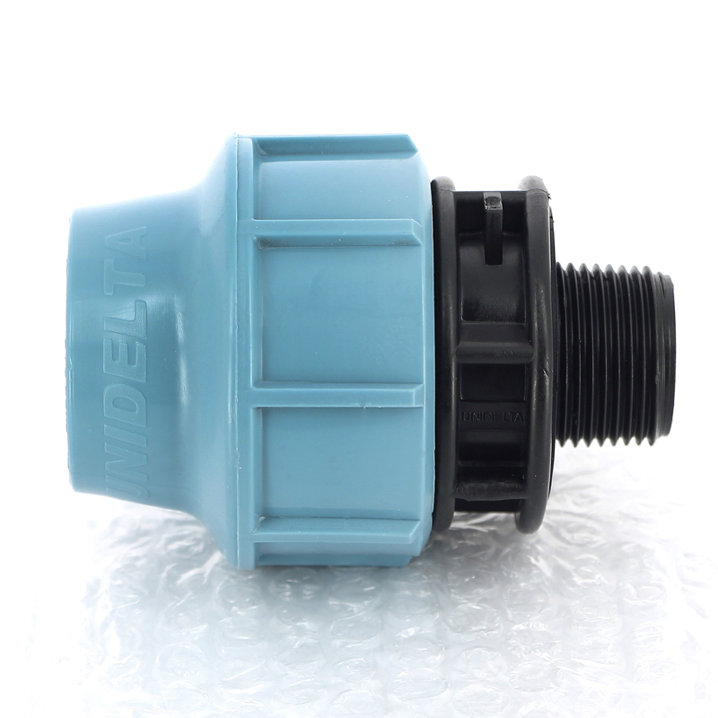 Муфта ПНД обжимная НР 40 х 1" для водопроводных труб UNIDELTA