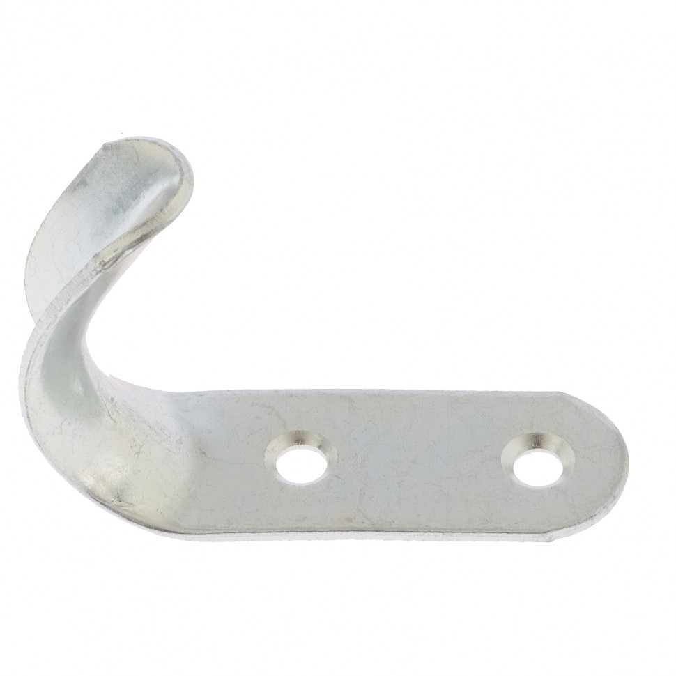 Крючок-вешалка №7, цинк, 10 шт, (Металлист) (91598)