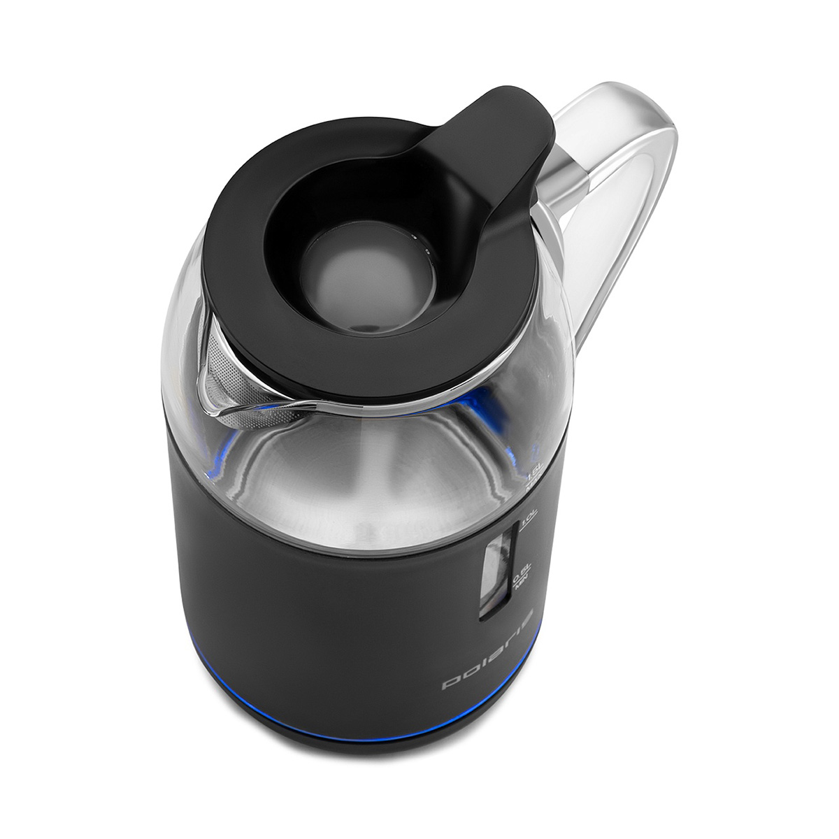 Чайник электр. pwk 1563cgl "water way pro" 1,5 л стекло (черный )(1/4) "polaris"