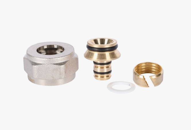 Фитинг компрессионный евроконус для труб PEX-AL-PEXc 16х2,6х3/4"