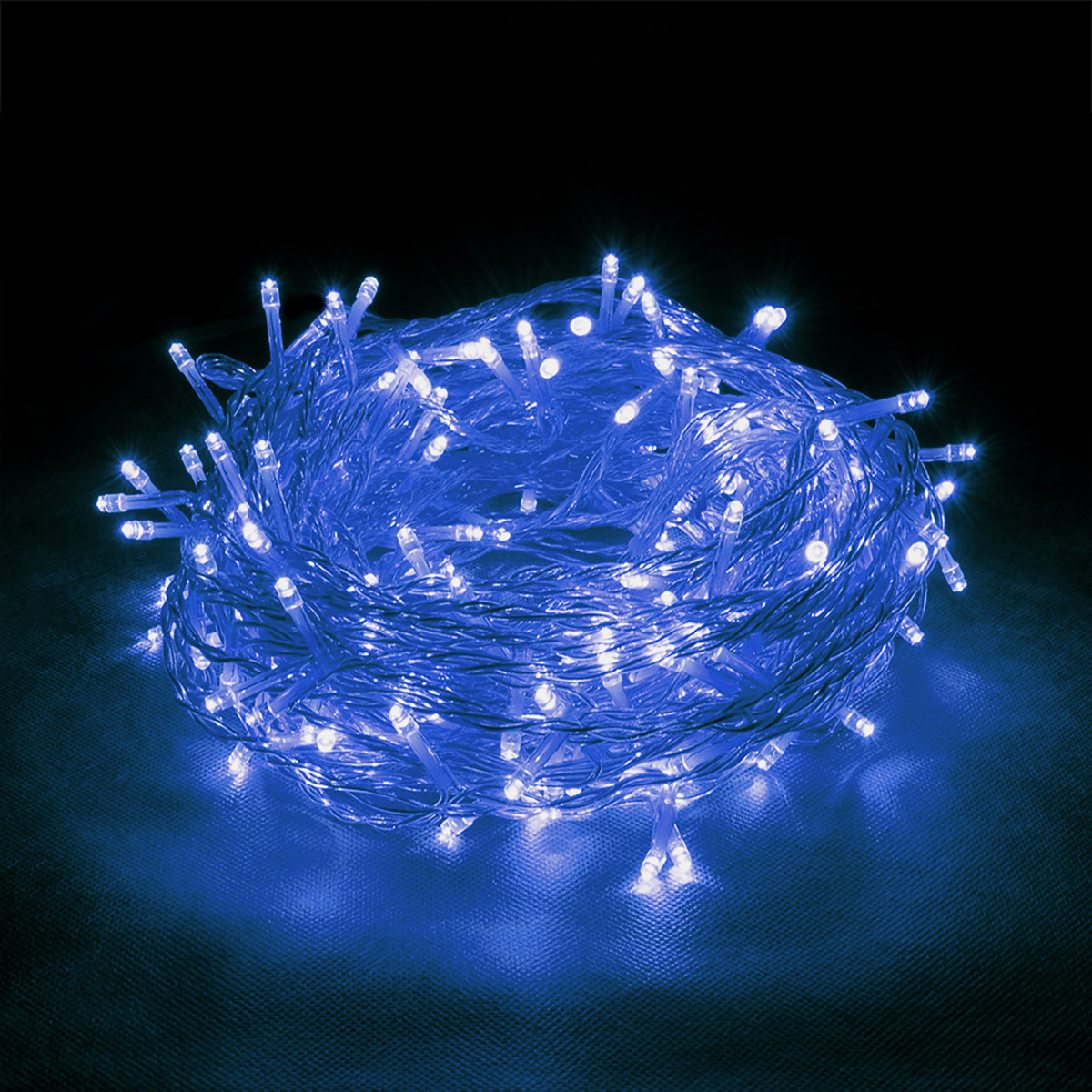 Электрогирлянда-конструктор "занавес" 1*4 м, 192 синие лампы, 6 нитей (1/4) "vegas"