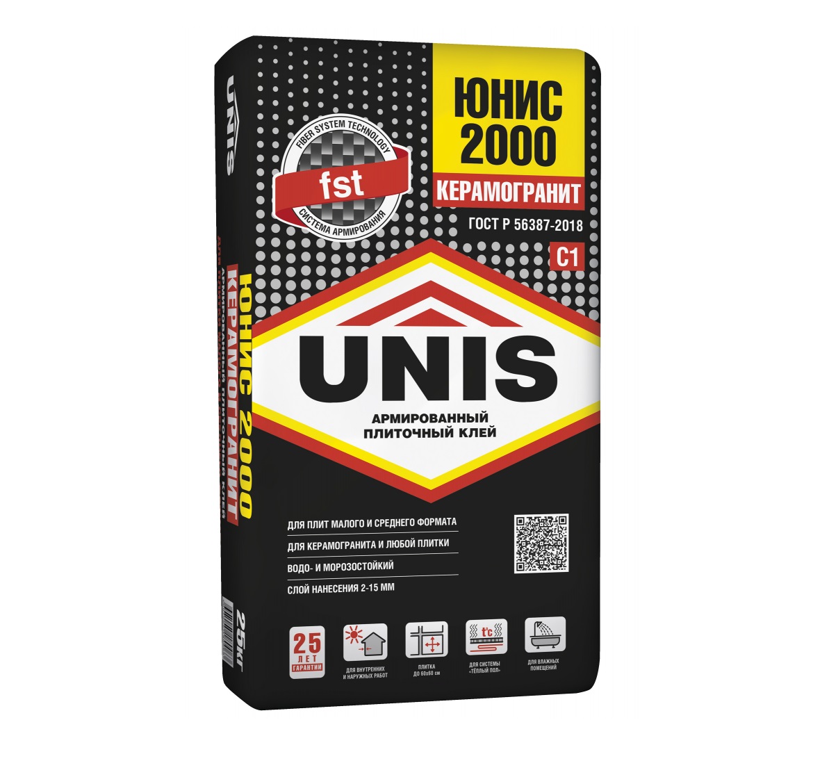 Плиточный клей UNIS (Юнис) 2000 25 кг