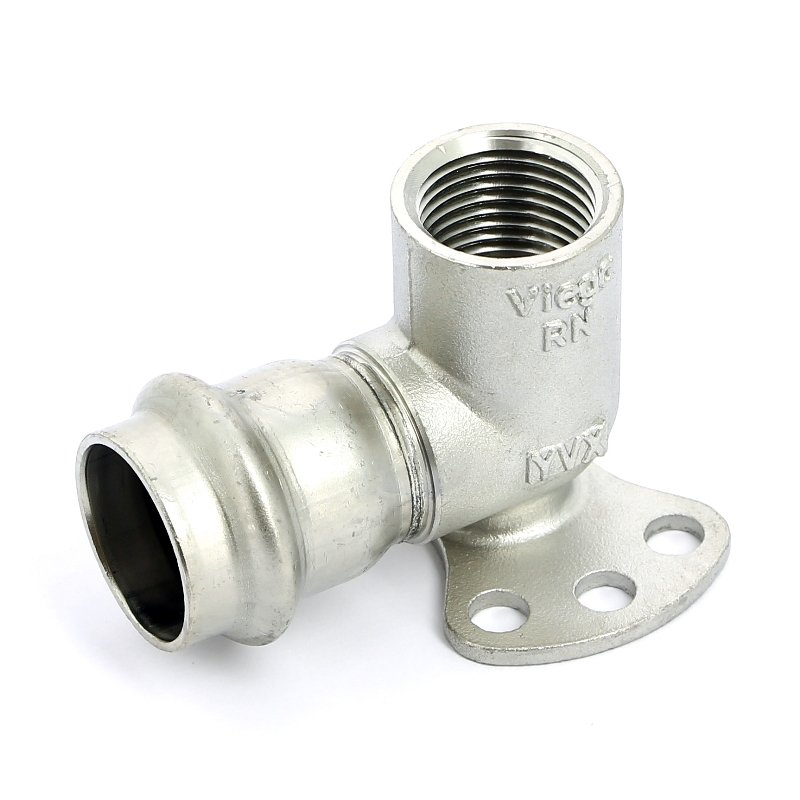 Водорозетка пресс 22х1/2' нержавеющая сталь Sanpress Inox VIEGA