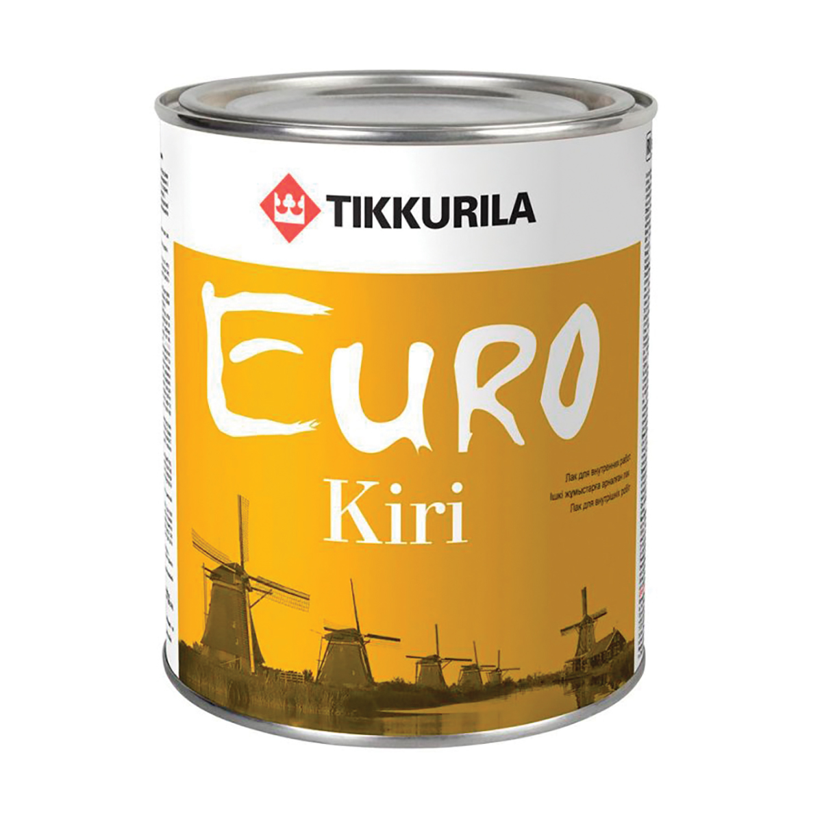 Евро кири / lacquer parquet п/матов. 0,9 л (1/6) лак паркетный "тиккурила"