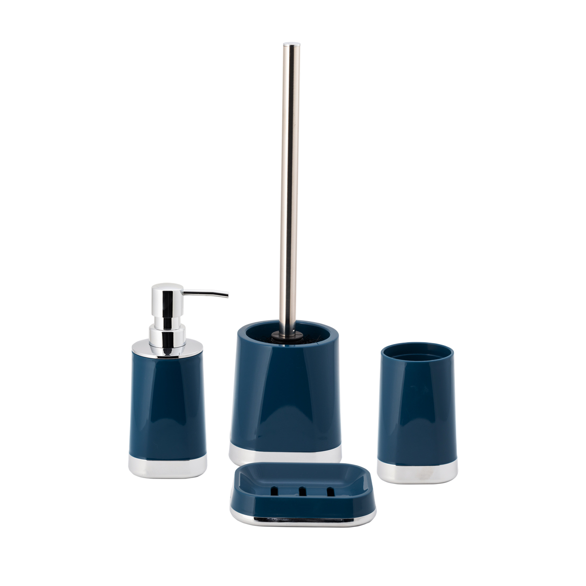 Мыльница "gloss" пласт. (темно-синий) (1/12) "аквадекор" attp-1901db-04