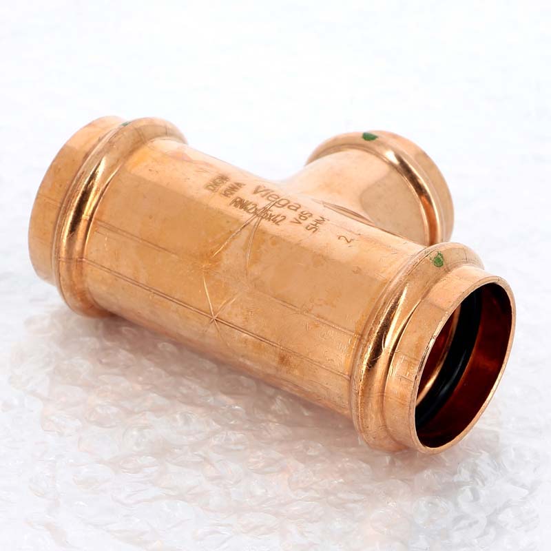 Тройник пресс медный Profipress VIEGA 42x35x42