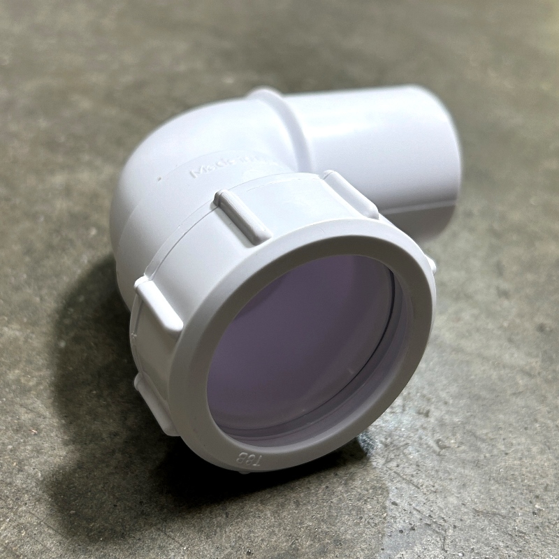 Отводм McALPINE на 90' 40х40 мм, компрес.