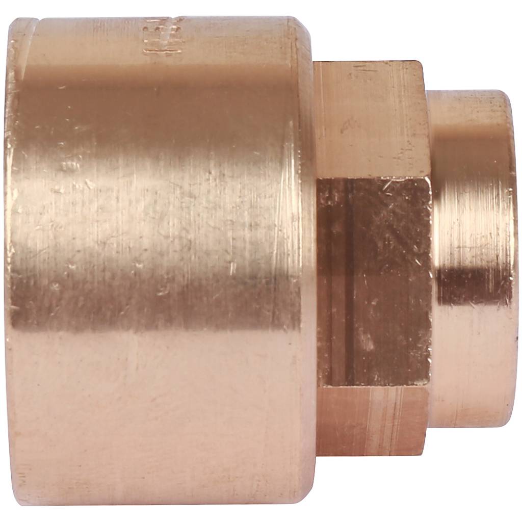 Муфта 18х3/4" переходная (ВР) под пайку с внутренней резьбой SANHA бронзовая 142701834