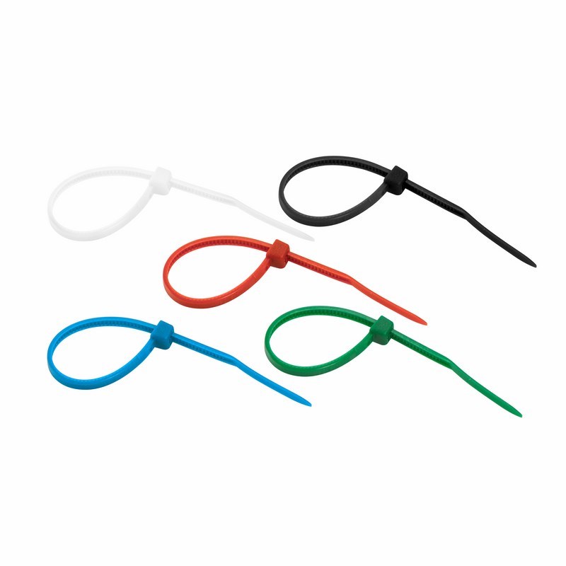 Хомуты нейлон 2,5 х 80 мм (набор 25 шт.), разноцветные (1/10/1500) "rexant"  07-0088-25