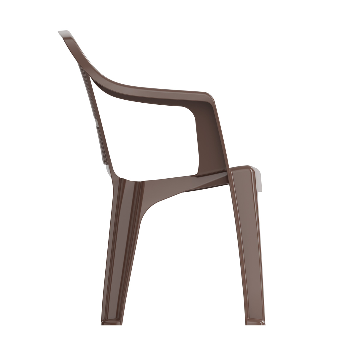 Скамейка со спинкой пласт. "престиж" 115*60*81 см (темн. коричневая) (2) "альтернатива" м5932