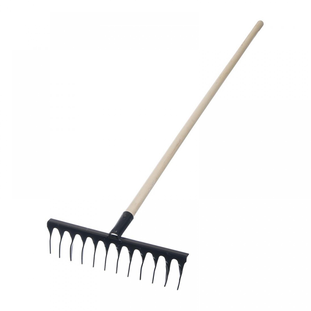 Грабли 12 зубов витые с черенком (1/5)