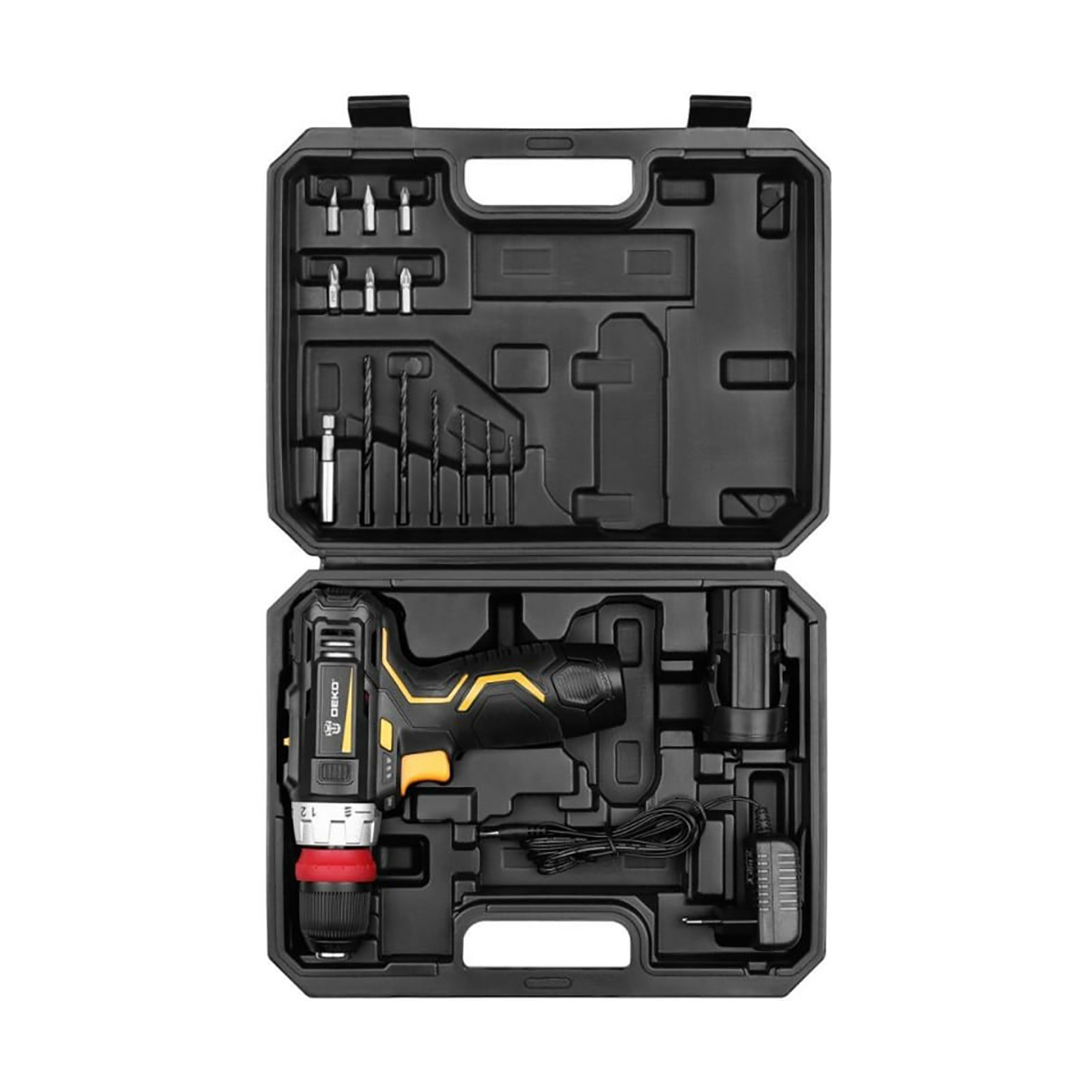 Дрель-шуруповерт аккум. gcd12du3 li-ion со съемным патроном, 2 аккум. (1) "deko" 063-4115