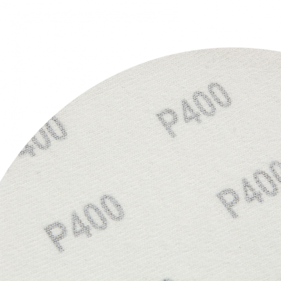 Круг абразивный на ворсовой подложке под "липучку", P 400, 150 мм, 5 шт Matrix (73895)