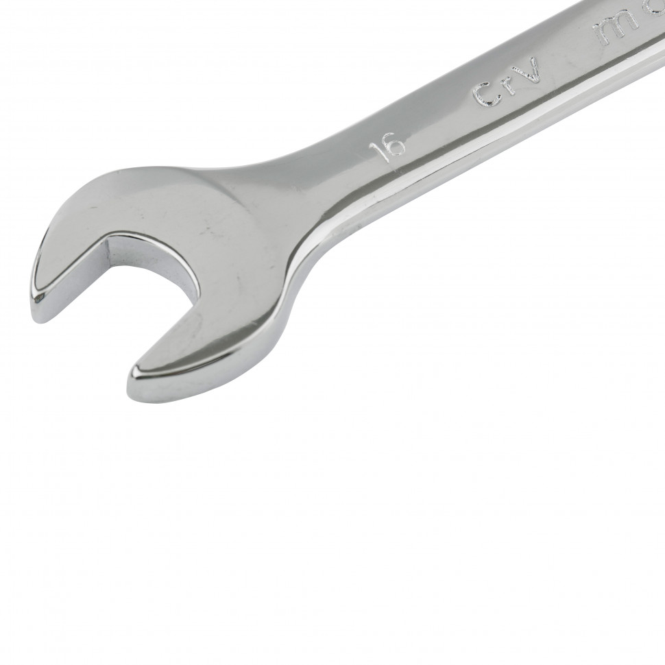 Ключ комбинированный, 16 мм, CrV, полированный хром Matrix (15160)