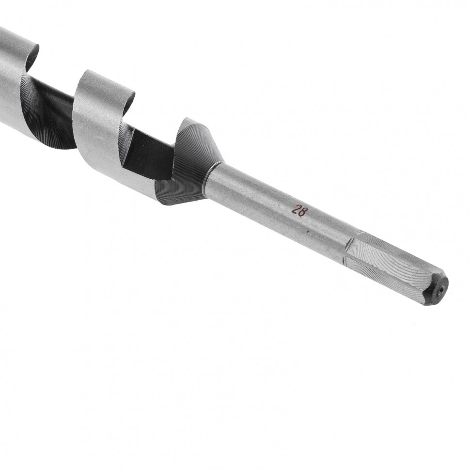 Сверло по дереву шнековое, 28 х 350 мм, шестигранный хвостовик Matrix (70151)