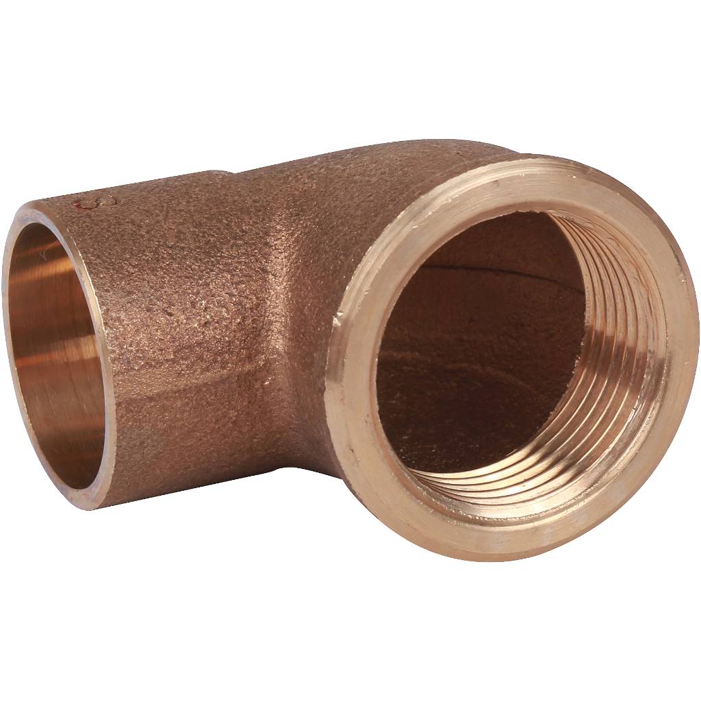 Угол переходной 28x1" (ВР) SANHA под пайку бронзовый 14090281