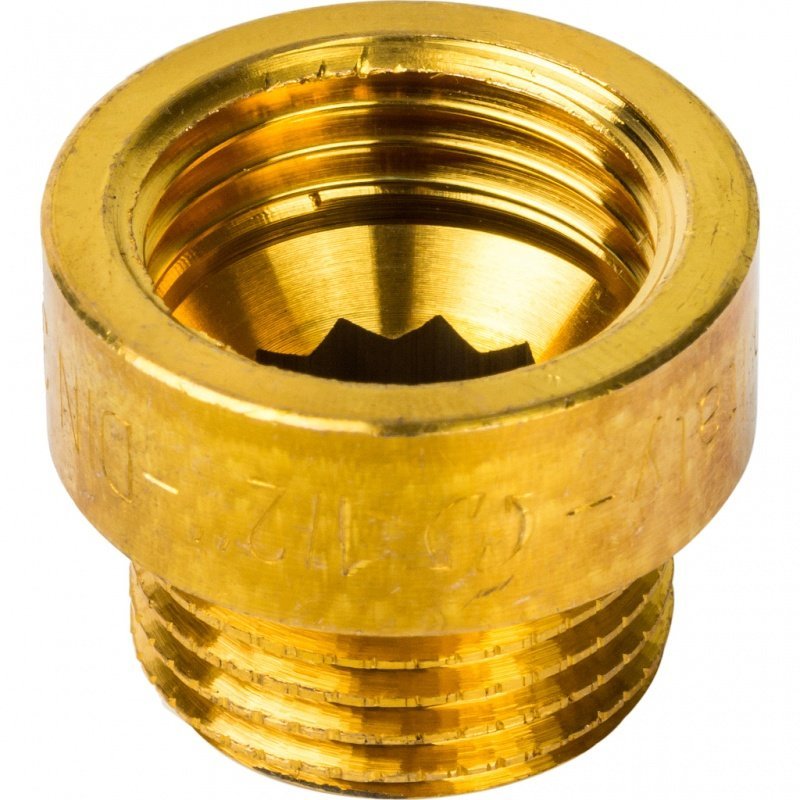 Удлинитель резьбовой ВН 1/2" x 10 мм латунь STOUT