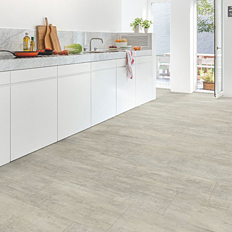 ПВХ-плитка Quick-Step QS LIVYN Ambient Click Plus AMCP 40047 Травертин светло-серый