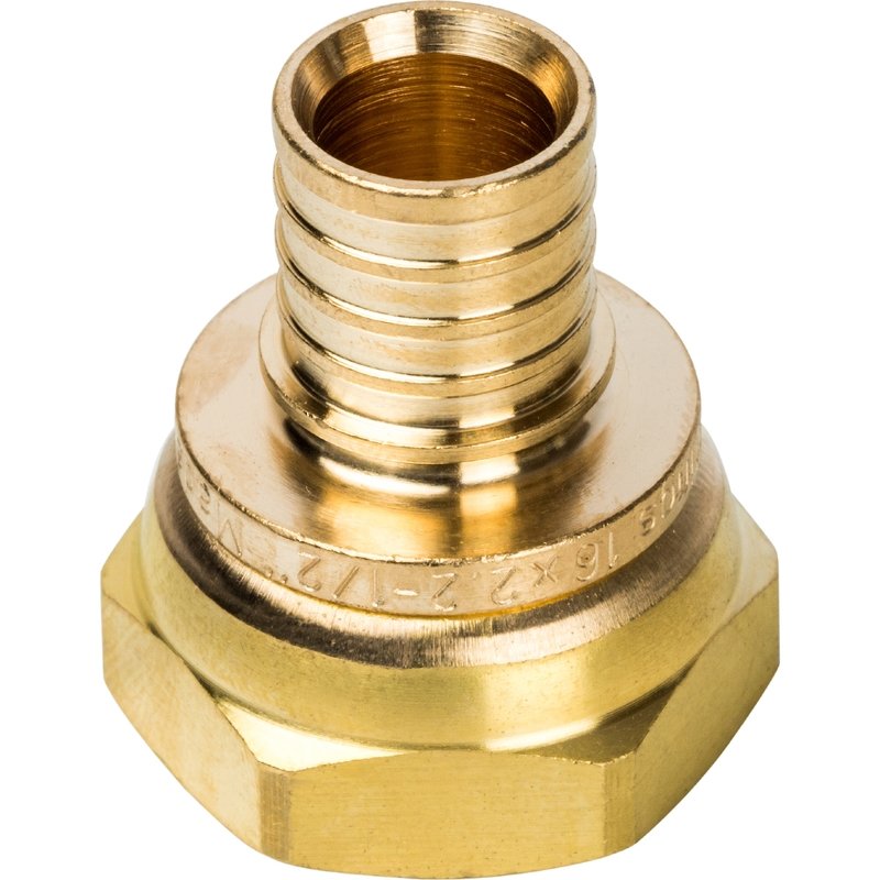 Муфта с накидной гайкой 16 x 1/2" аксиальная для труб PE-X STOUT
