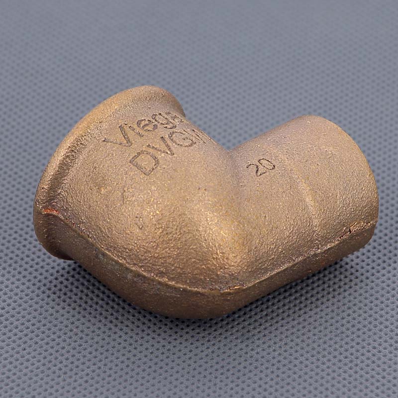 Угол 90° переходной пайка - ВР 28 x 1" VIEGA бронза