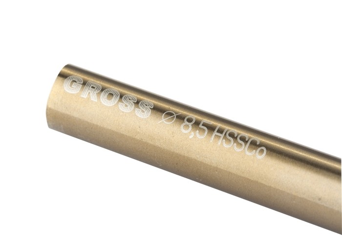 Сверло спиральное по металлу, 8.5 мм, HSS-Co Gross (72336)