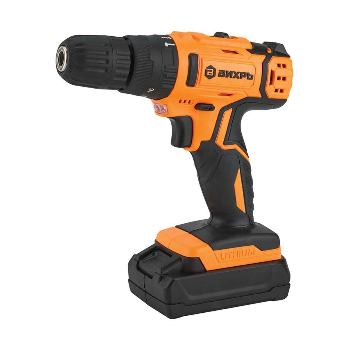 Дрель-шуруповерт аккум. ударная да-24л-2ку (2,0 а/ч) "вихрь"