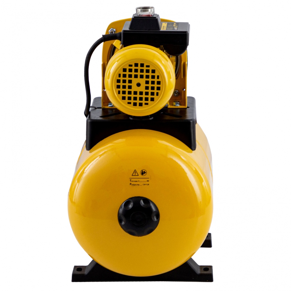 Насосная станция PS1000Х, 1000 Вт, 3500 л/ч, ресивер 24 л, подъем 44 м, нержавейка Denzel (97211)