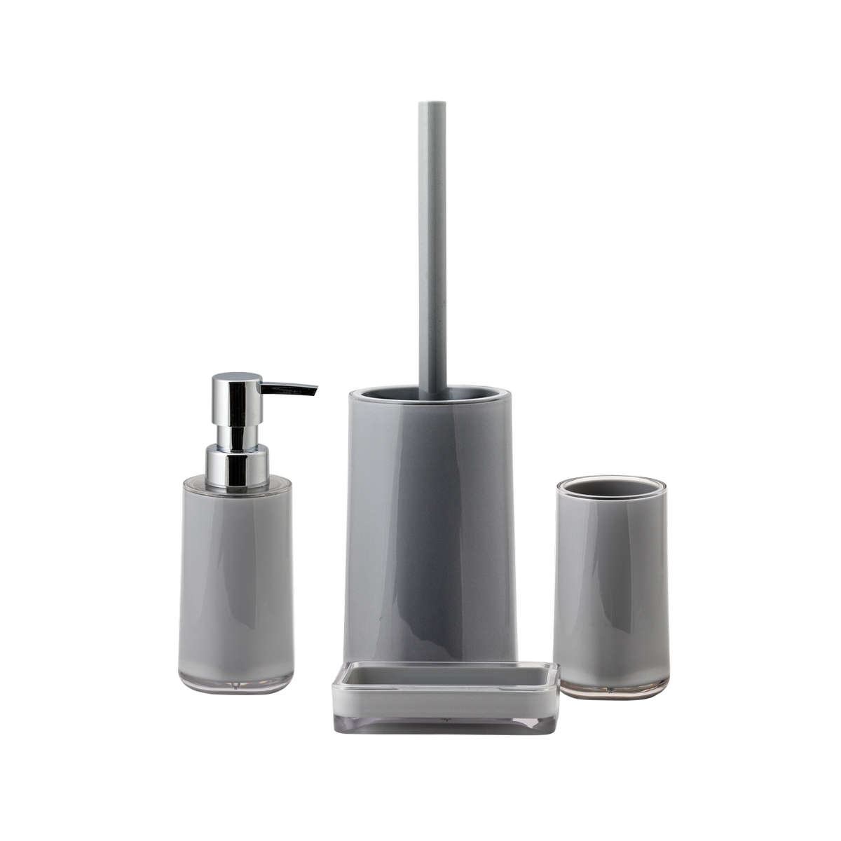 Мыльница "aya" акрил (серый) (1/12) "swensa" swp-7018gry-04