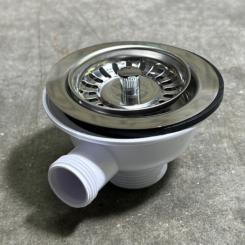 Слив McALPINE-перелив для раковины L=235 х 25 мм, прямоуг. отв., 113 мм реш., выход 1 1/2", хром