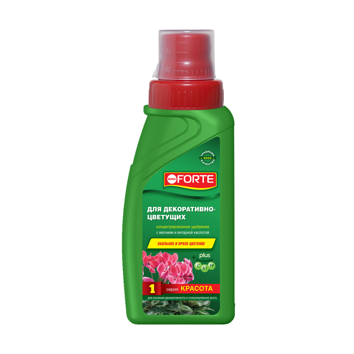 Удобрение жидкое "bona forte" серия красота, для декоративно-цветущих растений 285 мл (1/20)