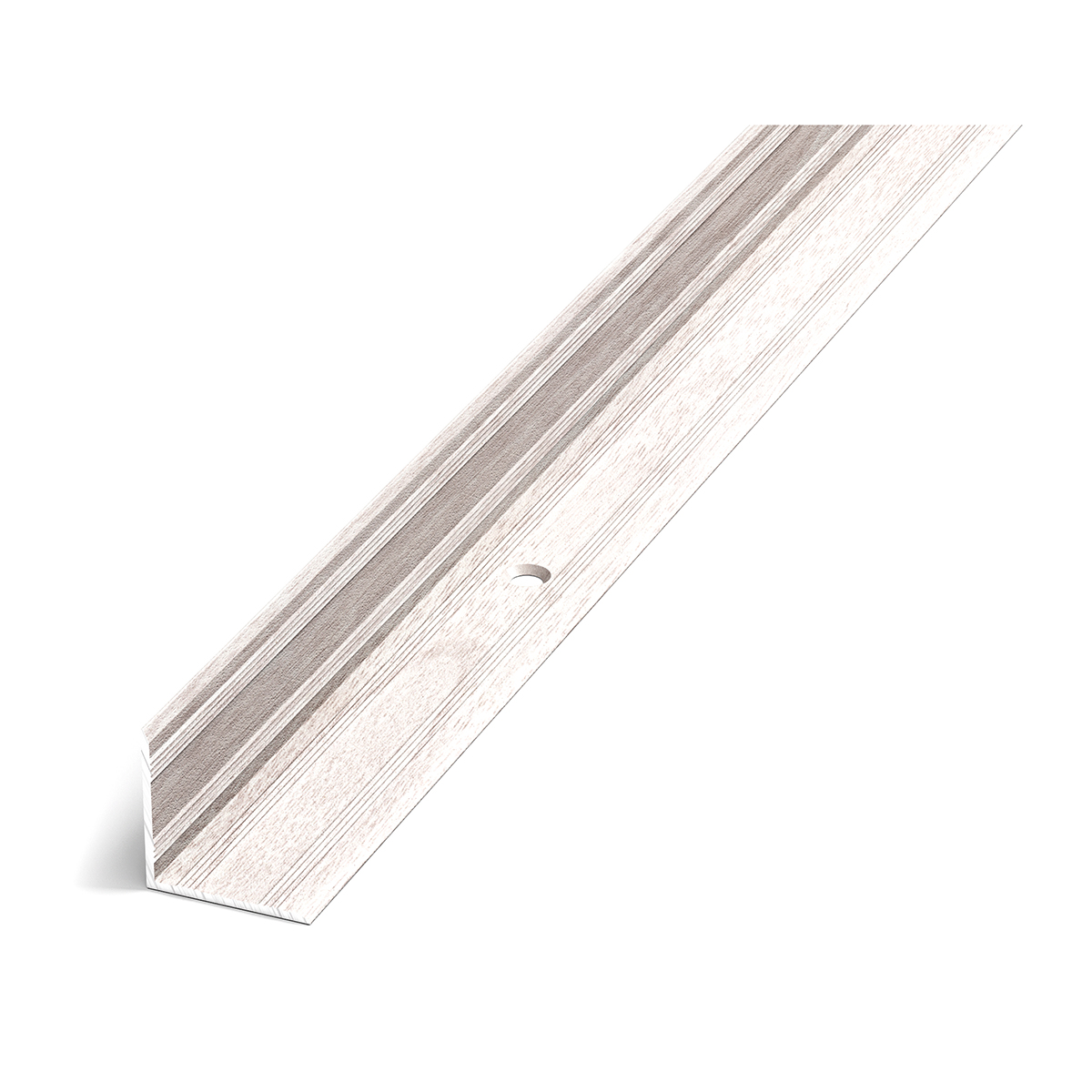 Порог пу-05-1 ясень белый 1,8 м 20 х 20 мм (6/24)  (пу 05-1.1800.106)