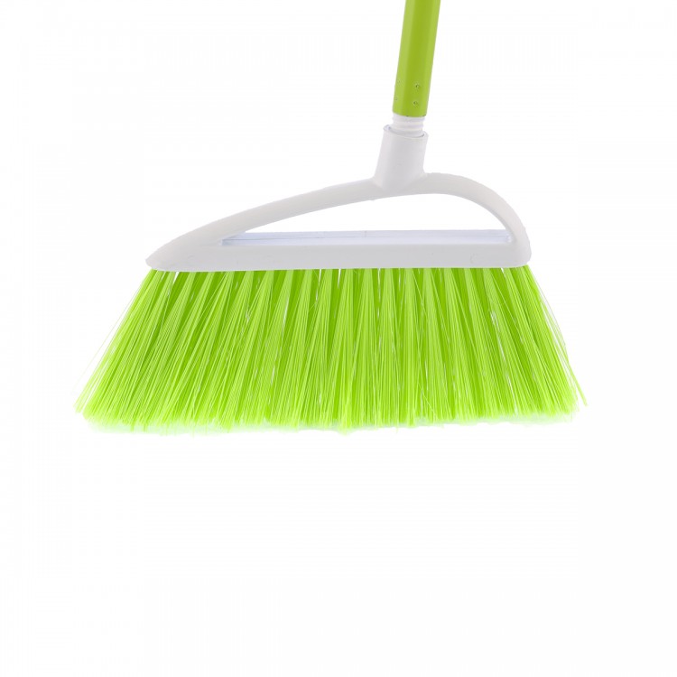 Щетка пластмассовая для подметания пола "Lux ", 230 мм, салатовая щетина, c черенком, 120 см, D 22 мм Elfe (93560)