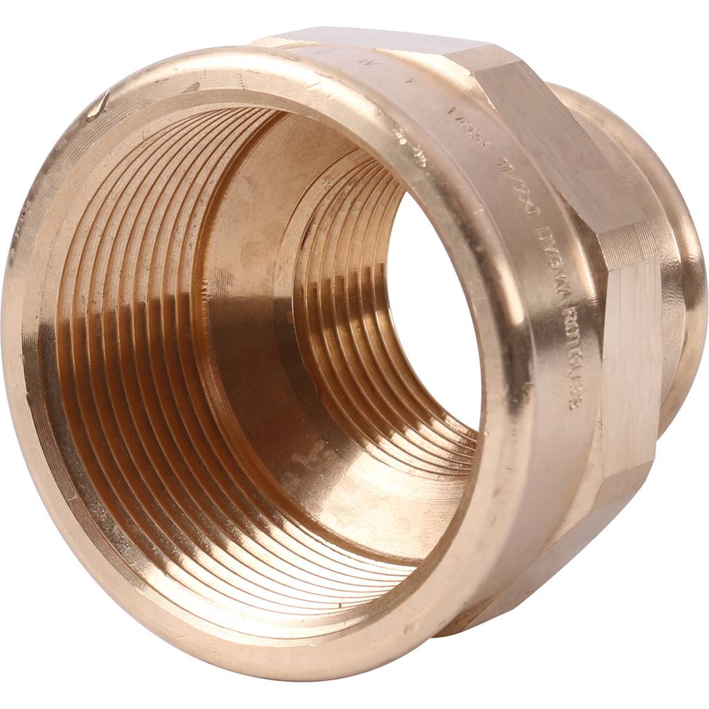 Муфта редукционная 1"1/2 x 1" резьбовая (ВР) бронза VIEGA (267520)