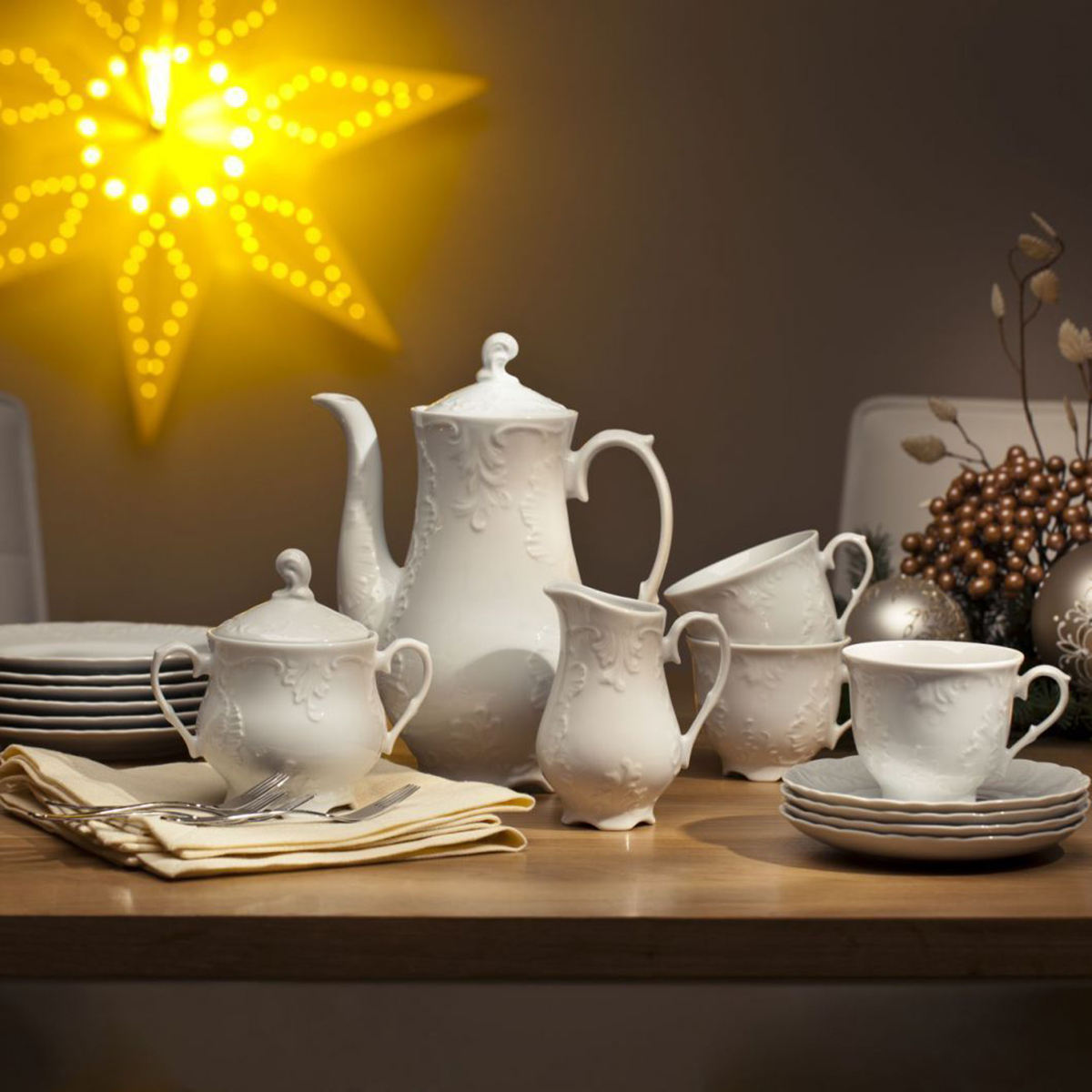 Чайник-кофейник "rococo" 1200 мл (1/12) "cmielow" 0035560 rococo