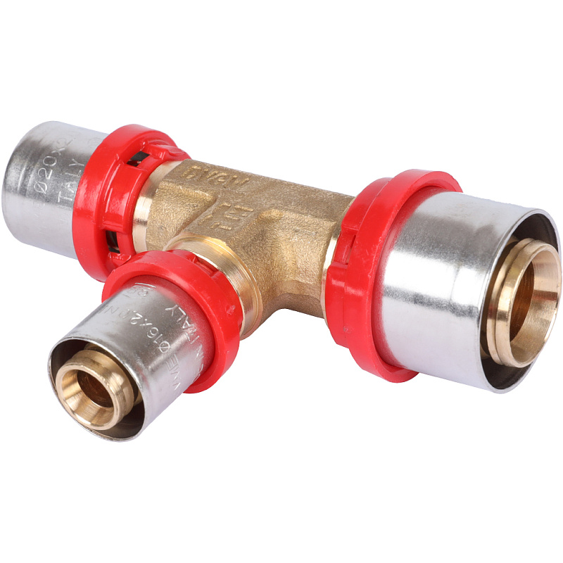 Тройник редукция 26 x 16 x 20 под пресс для МП труб TIEMME