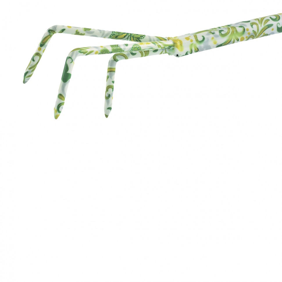 Рыхлитель 3 - зубый, 55 х 385 мм, стальной, пластиковая рукоятка, Flower Green, Palisad (62038)