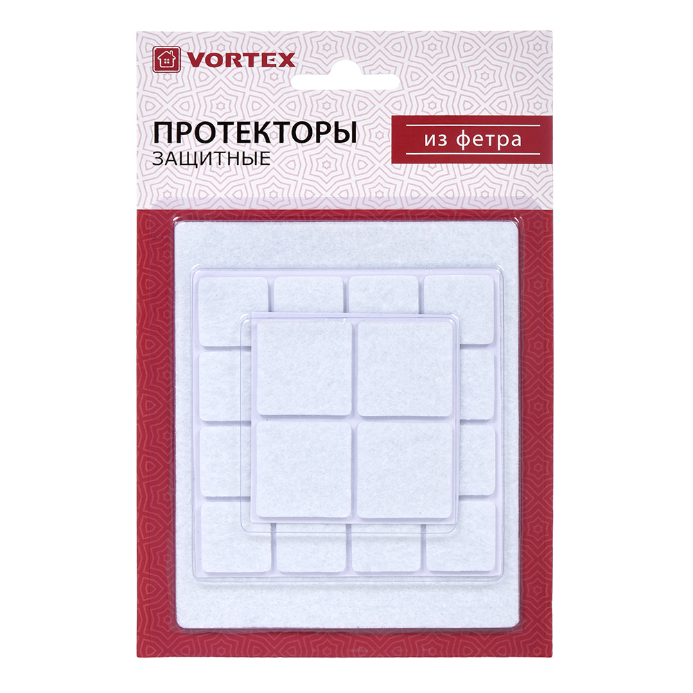 Протекторы для мебели набор 21 шт, фетр (белые) (1/30) "vortex" 26002