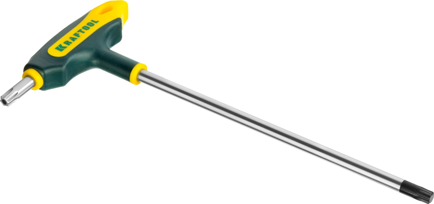 Набор KRAFTOOL Ключи ″INDUSTRIE″ имбусовые,Cr-Mo(S2),Т-образные,эргоном двухкомп рукоятка,TORX Hole 10-50,9 шт,в боксе