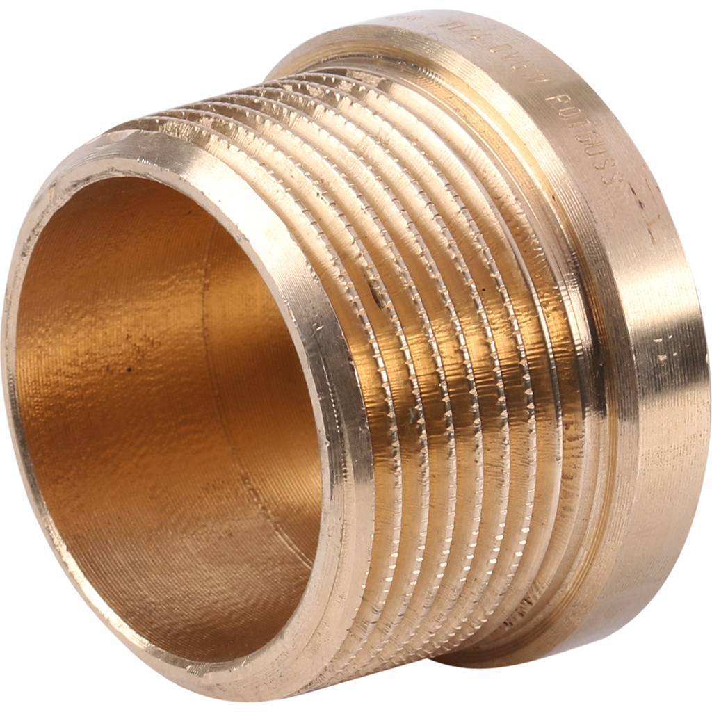 Заглушка резьбовая (НР) 1"1/2 с квадратом и бортиком, бронза VIEGA (322168)