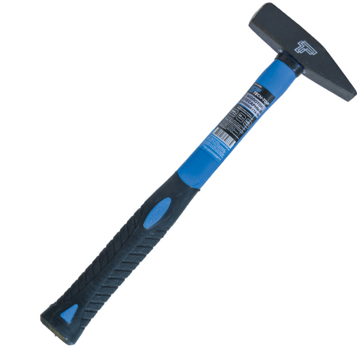 Молоток кованый  "tech-top" пласт. обрезин. ручка 1500 г (1/6/12)  120-1500