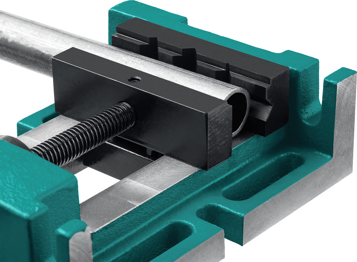 KRAFTOOL 100 мм, трехсторонние, станочные сверлильные тиски (32716-100)