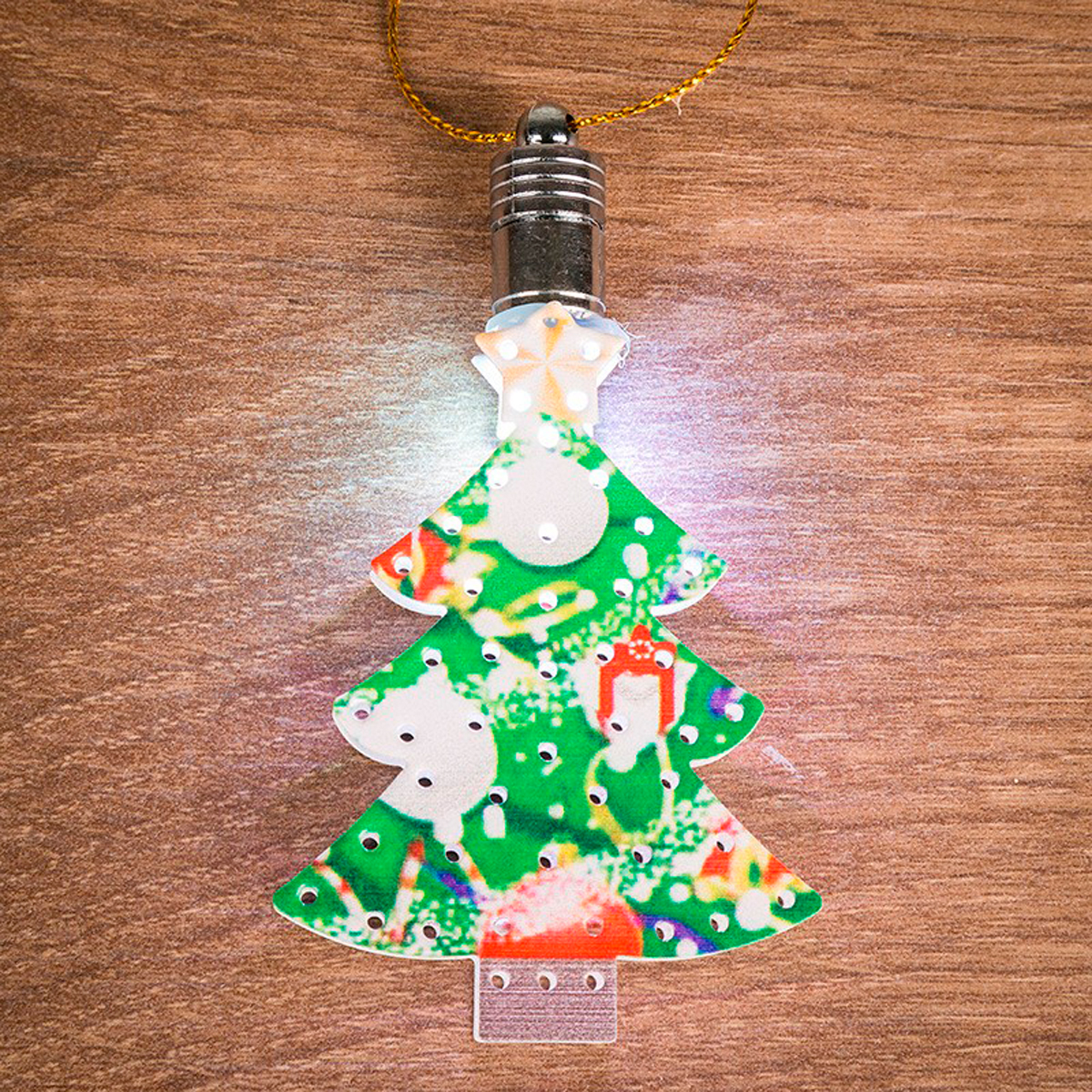 Фигурка светодиод. "елочка" 9*6 см, разноцв. (1/960) "neon-night" 501-096