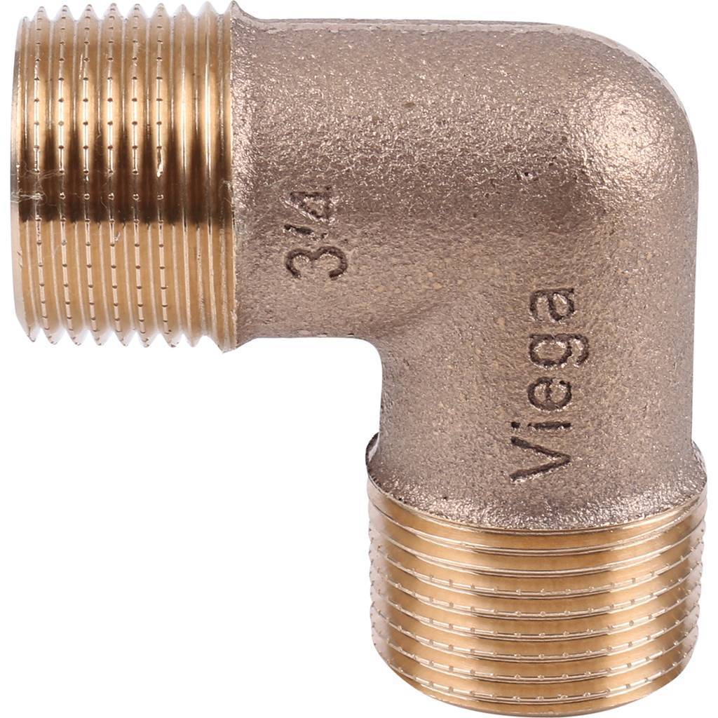 Угол резьбовой 90° (НР) 3/4" бронза VIEGA (317980)