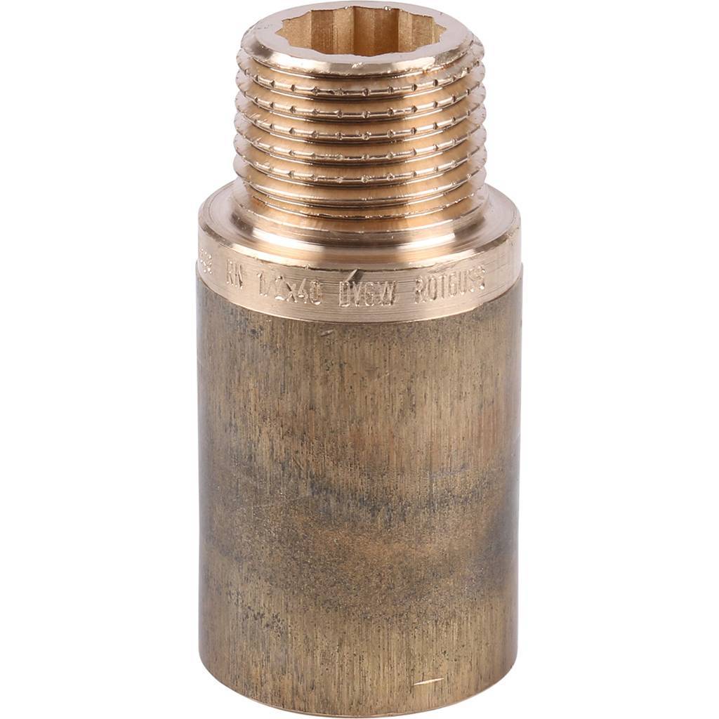 Удлинитель резьбовой 1/2" x 40 мм ВН бронза VIEGA (355005)