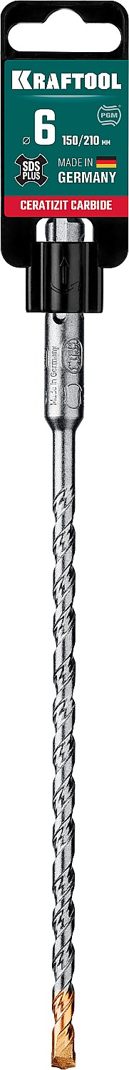 KRAFTOOL Cerazit Carbide, 6 х 210 мм, SDS-plus бур (29320-210-06)