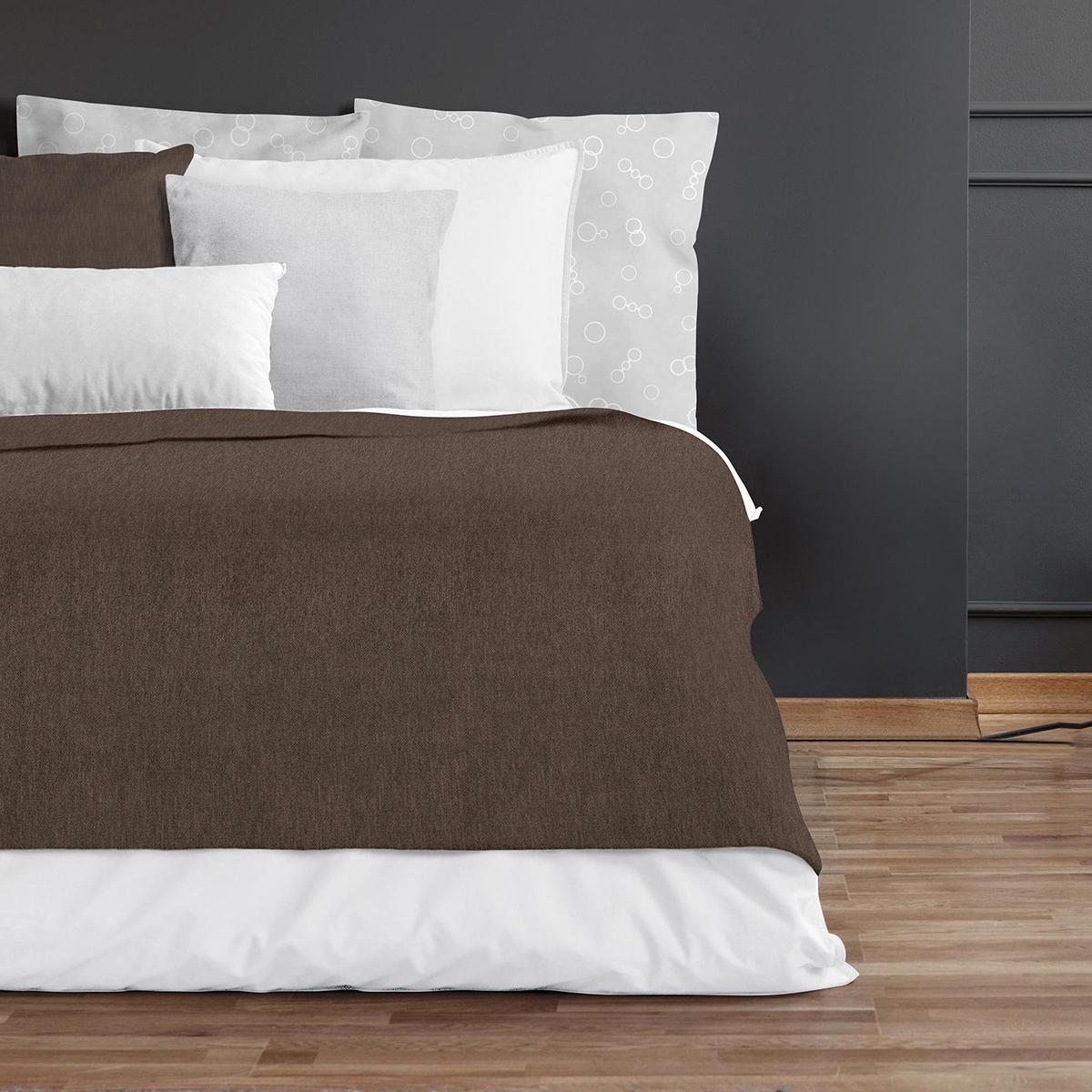 Покрывало "волшебная ночь" 200*220 см (шоколад)